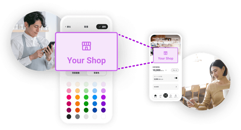 illustration of using Pokepay to create your own original money