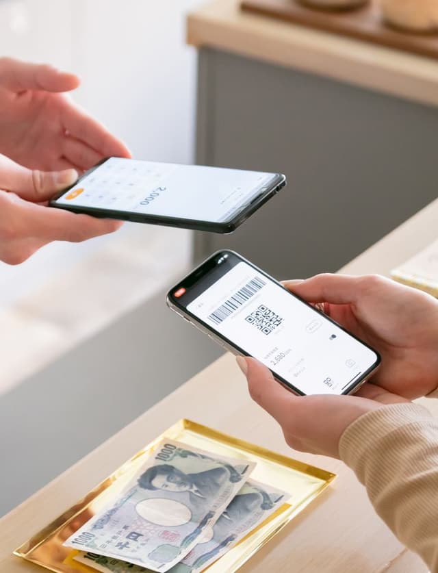 QRコードを見せて対面で取引 の機能のカバー画像