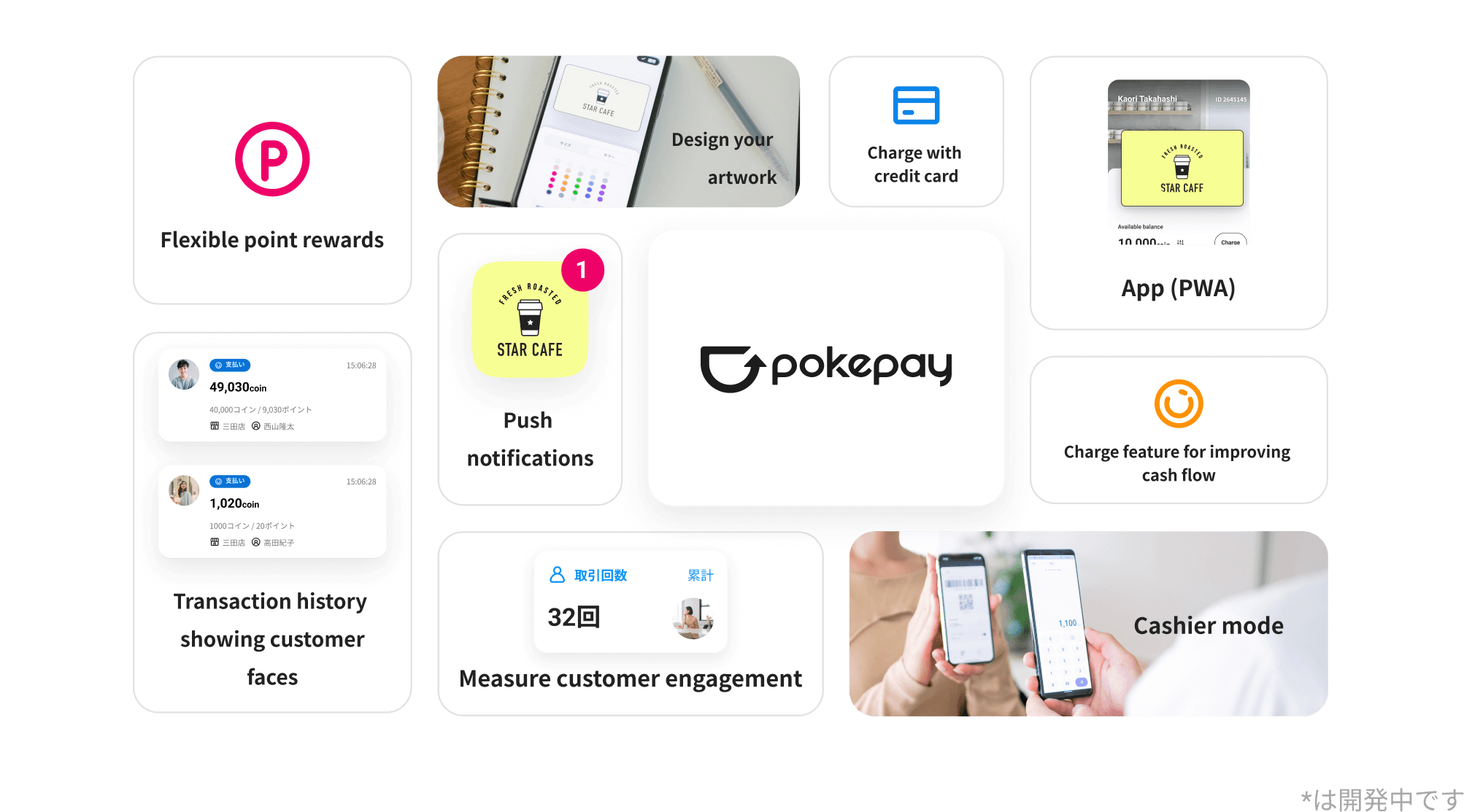 The image of Pokepay Apps Function introduction for English